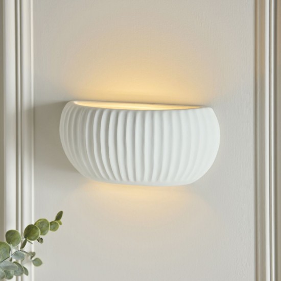 82856-001 Unglazed Ceramic Wall Lamp
