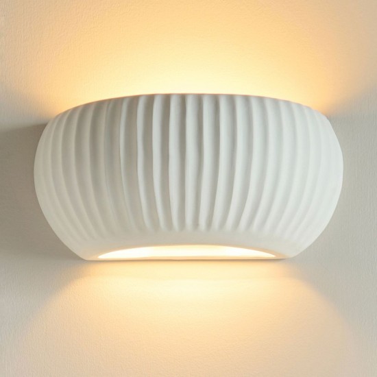 82856-001 Unglazed Ceramic Wall Lamp
