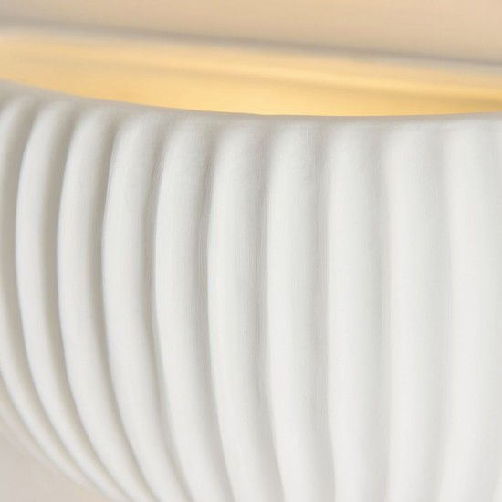 82856-001 Unglazed Ceramic Wall Lamp