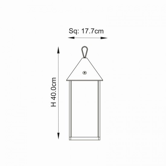 7456-001 Portable Indoor/Outdoor Rechargeable Table Lamp