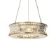 71732-100 Warm Brass 6 Light Chandelier with Crystal