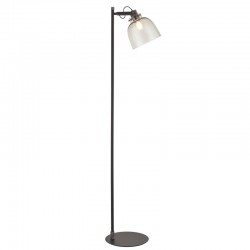 74307-001 Black Chrome Floor Lamp with Smoked Grey Tinted Glass 74307-001 Black Chrome Floor Lamp with Smoked Grey Tinted Glass