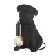 61533-001 Pug Puppy Black Table Lamp