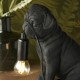 61533-001 Pug Puppy Black Table Lamp