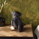 61533-001 Pug Puppy Black Table Lamp