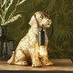 61532-001 Labrador Puppy Vintage Gold Table Lamp