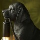 61531-001 Labrador Puppy Black Table Lamp