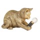 61529-001 Kitten Vintage Gold Table Lamp