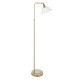 74296-100 Antique Brass Floor Lamp with Clear Glass