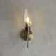 71741-100 Antique Brass Wall Lamp with Clear Glass