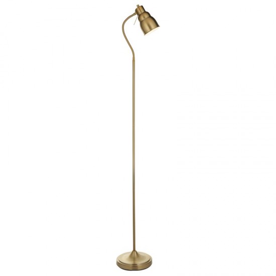 74326-001 Brushed Aged Brass Floor Lamp