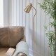 74326-001 Brushed Aged Brass Floor Lamp