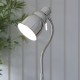 74327-001 Bright Nickel Floor Lamp