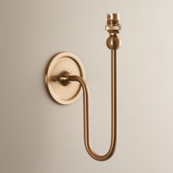 74328-001 - Base Only - Brushed Aged Brass Wall Lamp