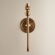 74328-001 - Base Only - Brushed Aged Brass Wall Lamp