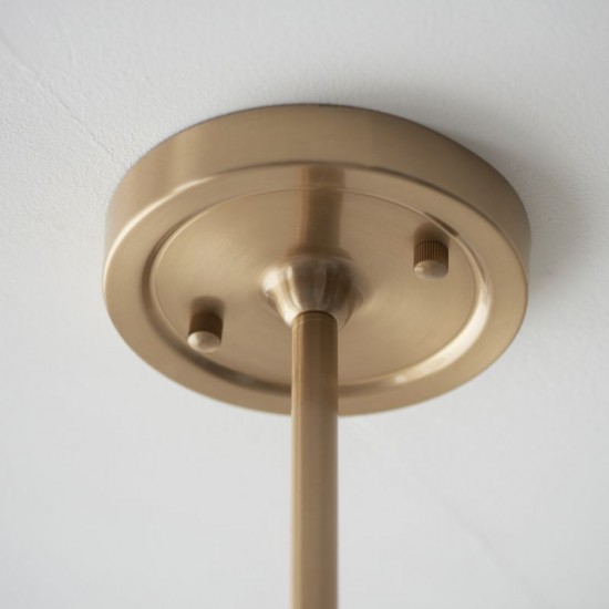 74330-001 - Base Only - Brushed Aged Brass over Island Fitting
