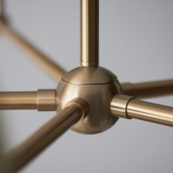 74331-001 - Base Only - Brushed Aged Brass Centre Fitting