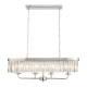 74301-100 Bright Nickel 4 Light over Island Fitting with Clear Crystal