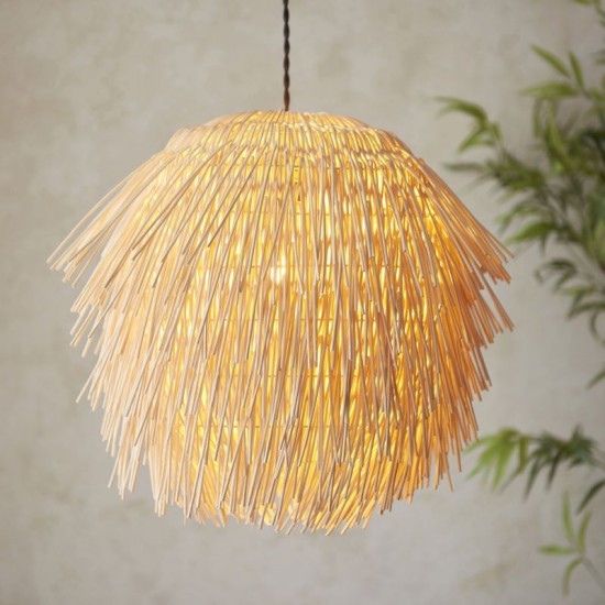 74333-001- Shade Only - Handmade Natural Rattan Shade Ø 47 cm