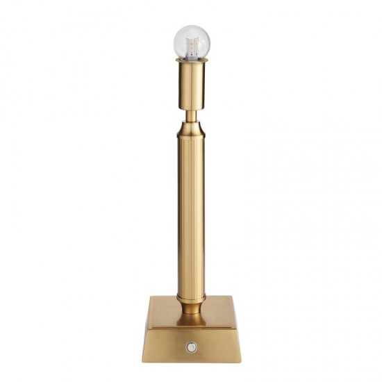 74337-001 - Base Only - Aged Brass Rechargeable LED Table Lamp