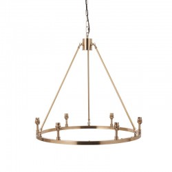 74357-001 - Base Only - Aged Brass Centre Fitting