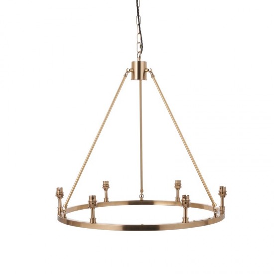 74357-001 - Base Only - Aged Brass Centre Fitting