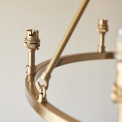 74357-001 - Base Only - Aged Brass Centre Fitting