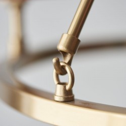 74358-001 - Base Only - Aged Brass Centre Fitting