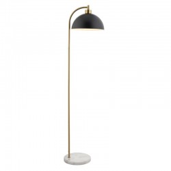 74419-001 Antique Brass & Marble Floor Lamp with Black Shade 74419-001 Antique Brass & Marble Floor Lamp with Black Shade