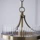 74425-001 Antique Brass Pendant with Clear Glass Rods