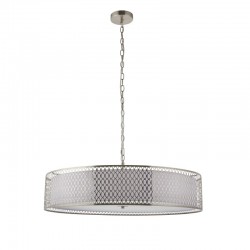 21761-001 Satin Nickel 5 Light Pendant with White Glass Diffuser 21761-001 Satin Nickel 5 Light Pendant with White Glass Diffuser