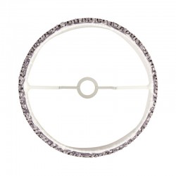 74470-001 - Shade Only - 40 cm Pearl Grey Tapered Shade