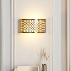21747-001 Gold 2 Light Wall Lamp with Frosted Diffuser
