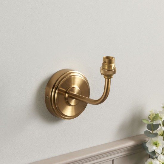 74523-001 - Base Only - Aged Brass Wall Lamp