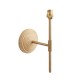 74529-001 - Base Only - Aged Brass & Wooden Wall Lamp