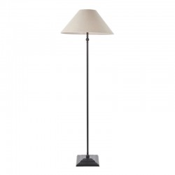 22110-001 Matt Black Floor Lamp with Natural Linen Shade 22110-001 Matt Black Floor Lamp with Natural Linen Shade