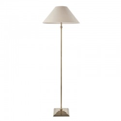 22163-001 Antique Brass Floor Lamp with Natural Linen Shade 22163-001 Antique Brass Floor Lamp with Natural Linen Shade