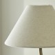 21967-001 Antique Brass 2 Light over Island Fitting with Natural Linen Shade