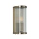 78783-001 Antique Brass Wall Lamp with Ribbed Glass