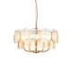 78894-001 Brushed Aged Brass 5 Light centre Fitting with Champagne Glass