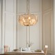 78894-001 Brushed Aged Brass 5 Light centre Fitting with Champagne Glass