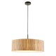 78787-001 Black 3 Light Pendant with Natural Seagrass Shade 78787-001 Black 3 Light Pendant with Natural Seagrass Shade