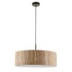78787-001 Black 3 Light Pendant with Natural Seagrass Shade 78787-001 Black 3 Light Pendant with Natural Seagrass Shade
