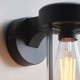 78791-001 Matt Black Wall Lamp with Clear Glass IP44