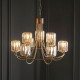 82795-001 Antique Brass 9 Light Centre Fitting with Crystal
