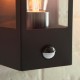 78799-001 Matt Black Lantern Wall Lamp with Sensor IP44