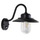 78800-001 Matt Black PIR Wall Lamp with Clear Glass
