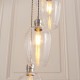 78896-001 Bright Nickel 13 Light Cluster Pendant with Clear Glass