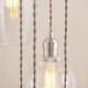 78896-001 Bright Nickel 13 Light Cluster Pendant with Clear Glass