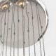 78896-001 Bright Nickel 13 Light Cluster Pendant with Clear Glass